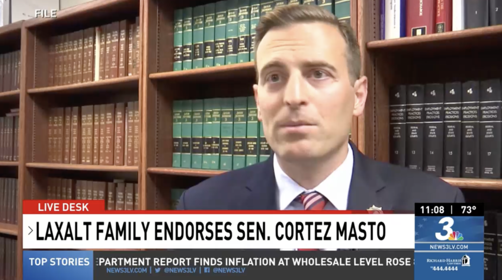 WHAT NEVADA VOTERS ARE SEEING: Laxalt Family Endorses Sen. Cortez Masto ...